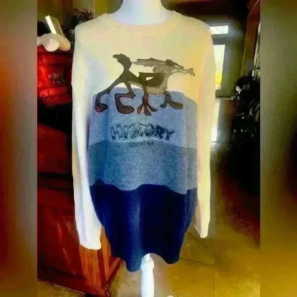 Vintage Iceberg History Road Runner Mens Sweater XXL. Good cond
Made in Italy - Picture 5 of 15